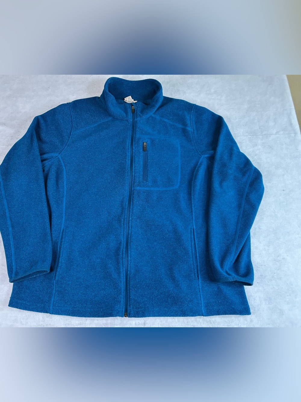 Duluth Trading Jacket Mens Coat Size 2XL Blue Fleece Full Zip Pockets